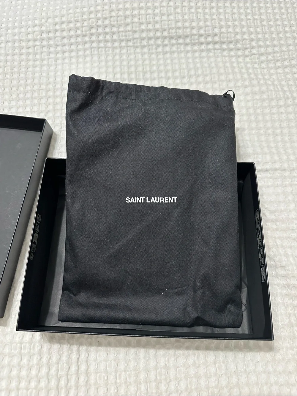 YSL Monogram Large Bill Pouch in Grained Leather